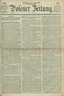 Posener Zeitung. 1868, [№] 189 (15 August) + dod.