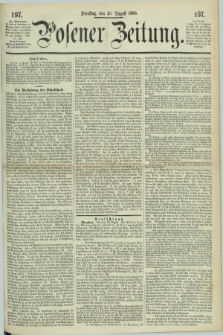 Posener Zeitung. 1868, [№] 197 (25 August) + dod.