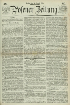 Posener Zeitung. 1868, [№] 200 (28 August) + dod.