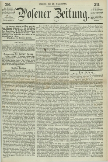 Posener Zeitung. 1868, [№] 202 (30 August) + dod.