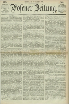 Posener Zeitung. 1868, [№] 208 (6 September) + dod.