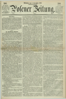 Posener Zeitung. 1868, [№] 210 (9 September) + dod.