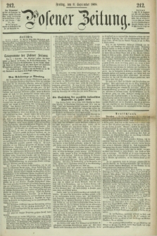 Posener Zeitung. 1868, [№] 212 (11 September) + dod.