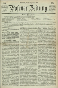 Posener Zeitung. 1868, [№] 223 (24 September) + dod.