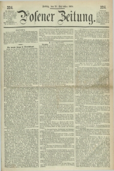 Posener Zeitung. 1868, [№] 224 (25 September) + dod.