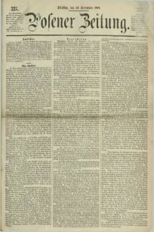Posener Zeitung. 1868, [№] 227 (29 September) + dod.