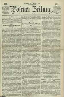 Posener Zeitung. 1868, [№] 234 (7 Oktober) + dod.