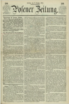 Posener Zeitung. 1868, [№] 236 (9 Oktober) + dod.