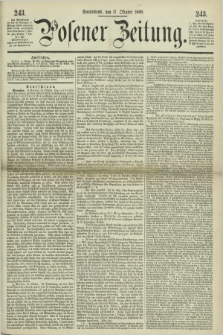 Posener Zeitung. 1868, [№] 243 (17 Oktober) + dod.