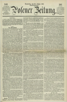 Posener Zeitung. 1868, [№] 247 (22 Oktober) + dod.