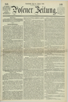 Posener Zeitung. 1868, [№] 249 (24 Oktober) + dod.