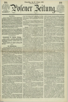 Posener Zeitung. 1868, [№] 253 (29 Oktober) + dod.