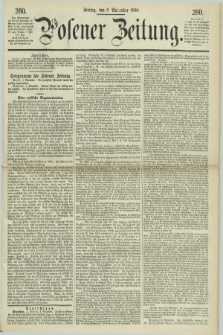 Posener Zeitung. 1868, [№] 260 (6 November) + dod.