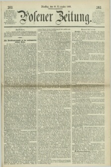 Posener Zeitung. 1868, [№] 263 (10 November) + dod.