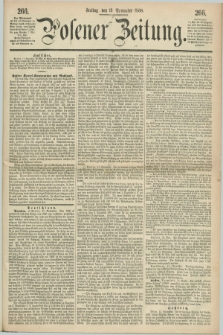 Posener Zeitung. 1868, [№] 266 (13 November) + dod.