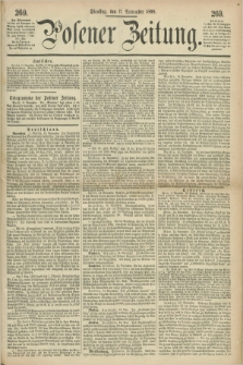 Posener Zeitung. 1868, [№] 269 (17 November) + dod.
