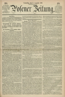 Posener Zeitung. 1868, [№] 271 (19 November) + dod.