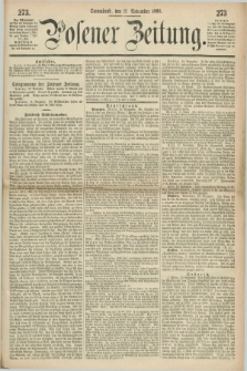 Posener Zeitung. 1868, [№] 273 (21 November) + dod.