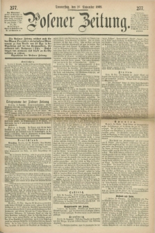 Posener Zeitung. 1868, [№] 277 (26 November) + dod.