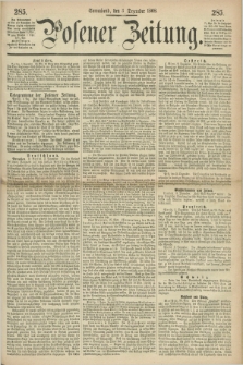 Posener Zeitung. 1868, [№] 285 (5 Dezember) + dod.