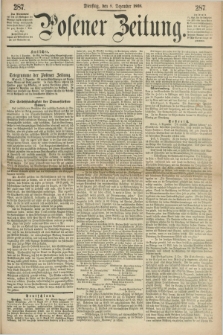 Posener Zeitung. 1868, [№] 287 (8 Dezember) + dod.