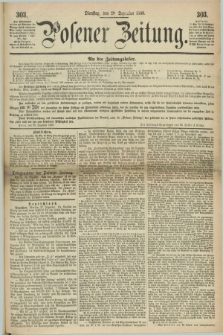 Posener Zeitung. 1868, [№] 303 (29 Dezember) + dod.