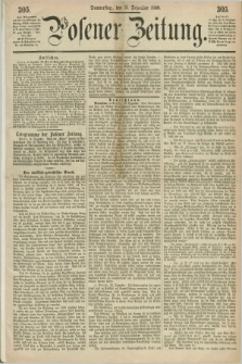 Posener Zeitung. 1868, [№] 305 (31 Dezember) + dod.