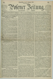 Posener Zeitung. Jg.72 [i.e.76], [№] 11 (14 Januar 1869) + dod.