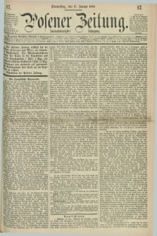 Posener Zeitung. Jg.72 [i.e.76], [№] 17 (21 Januar 1869) + dod.