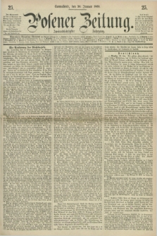 Posener Zeitung. Jg.72 [i.e.76], [№] 25 (30 Januar 1869) + dod.