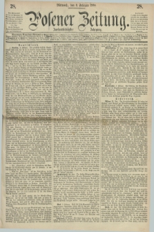 Posener Zeitung. Jg.72 [i.e.76], [№] 28 (3 Februar 1869) + dod.