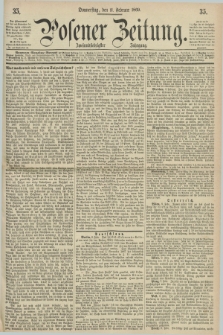 Posener Zeitung. Jg.72 [i.e.76], [№] 35 (11 Februar 1869) + dod.