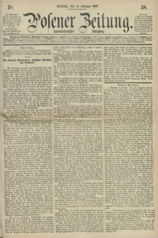 Posener Zeitung. Jg.72 [i.e.76], [№] 38 (14 Februar 1869) + dod.