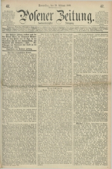 Posener Zeitung. Jg.72 [i.e.76], [№] 47 (25 Februar 1869) + dod.