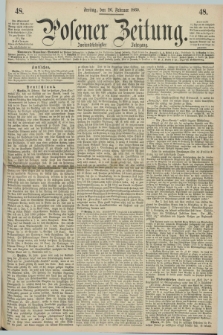 Posener Zeitung. Jg.72 [i.e.76], [№] 48 (26 Februar 1869) + dod.