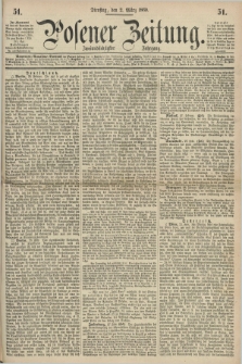 Posener Zeitung. Jg.72 [i.e.76], [№] 51 (2 März 1869) + dod.