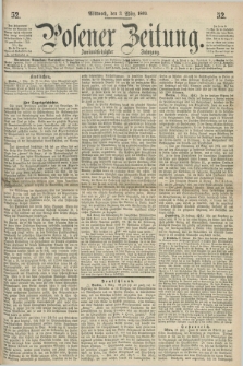 Posener Zeitung. Jg.72 [i.e.76], [№] 52 (3 März 1869) + dod.