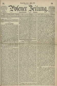 Posener Zeitung. Jg.72 [i.e.76], [№] 53 (4 März 1869) + dod.