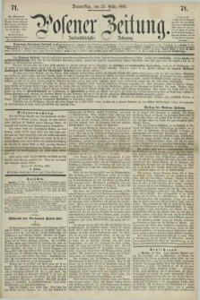 Posener Zeitung. Jg.72 [i.e.76], [№] 71 (25 März 1869) + dod.