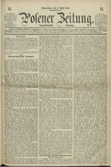 Posener Zeitung. Jg.72 [i.e.76], [№] 77 (3 April 1869) + dod.