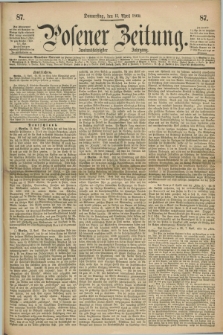 Posener Zeitung. Jg.72 [i.e.76], [№] 87 (15 April 1869) + dod.