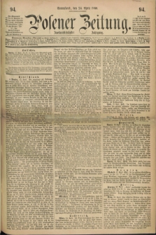 Posener Zeitung. Jg.72 [i.e.76], [№] 94 (24 April 1869) + dod.