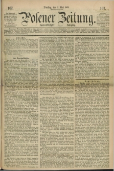 Posener Zeitung. Jg.72 [i.e.76], [№] 107 (11 Mai 1869) + dod.