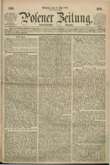 Posener Zeitung. Jg.72 [i.e.76], [№] 108 (12 Mai 1869) + dod.