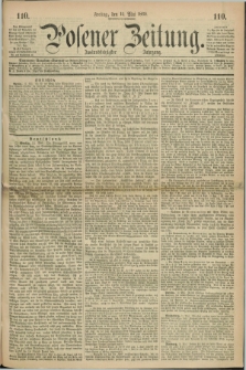 Posener Zeitung. Jg.72 [i.e.76], [№] 110 (14 Mai 1869) + dod.
