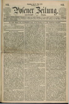 Posener Zeitung. Jg.72 [i.e.76], [№] 112 (16 Mai 1869) + dod.