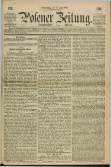 Posener Zeitung. Jg.72 [i.e.76], [№] 126 (3 Juni 1869) + dod.