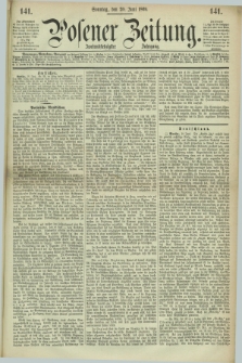 Posener Zeitung. Jg.72 [i.e.76], [№] 141 (20 Juni 1869) + dod.