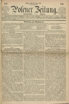 Posener Zeitung. Jg.72 [i.e.76], [№] 145 (25 Juni 1869) + dod.