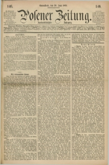 Posener Zeitung. Jg.72 [i.e.76], [№] 146 (26 Juni 1869) + dod.